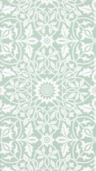 Tapete grafisches Blumenmotiv weiß MSIM217077