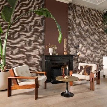 Vliestapete Zebrafell afrikanisch braun 751741