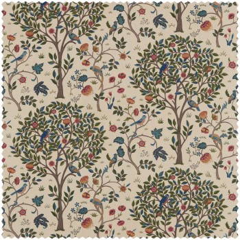 Dekostoff blühende Bäume creme DCMF2260686