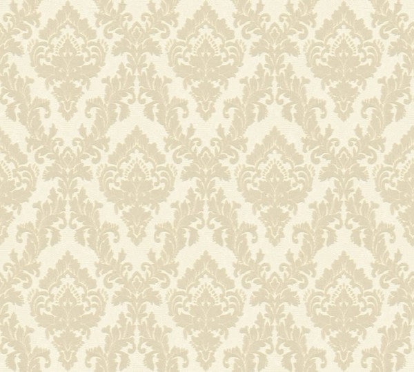 AS Creation Castello 33582-2, 335822 creme kleine Ornamente Velour-Tapete