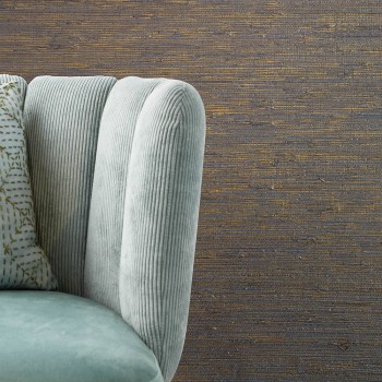 Geflochtene Naturfasern Silber Tapete Vista 6 Rasch Textil 213989