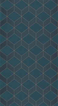 Blaue Tapete Quadratform Casadeco - 1930 Texdecor MNCT85686337