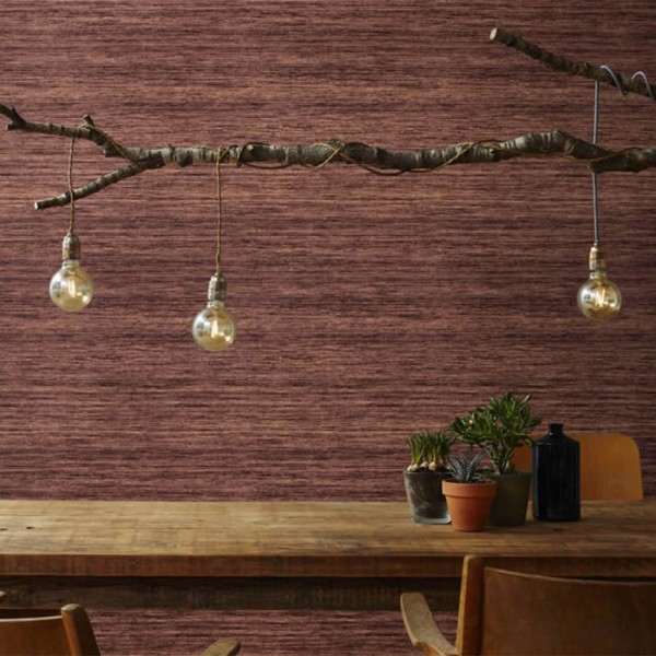 Horizontale Blattstruktur Rot Vliestapete Feel Hohenberger 64940-HTM