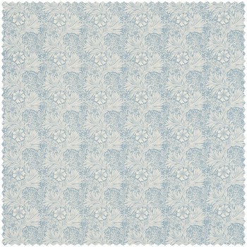 Dekostoff große und kleine Blüten blau DCMF226715