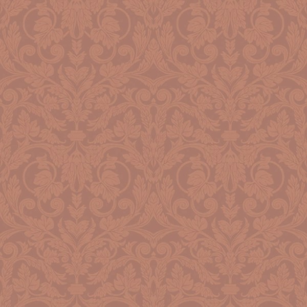 Ornamentenmuster Tapete Ziegelrot Ekbacka 014008