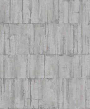 Tapete Streifen grau und silber 560312