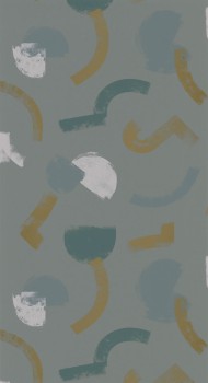 Malerei Moosgrün Vliestapete Casadeco - Gallery Texdecor GLRY86137423
