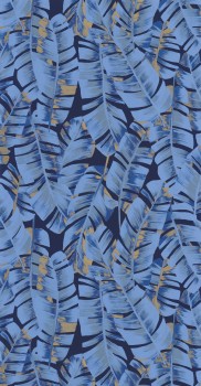 Blaue Vliestapete Vogelfeder Casadeco - Botanica Texdecor BOTA85946755