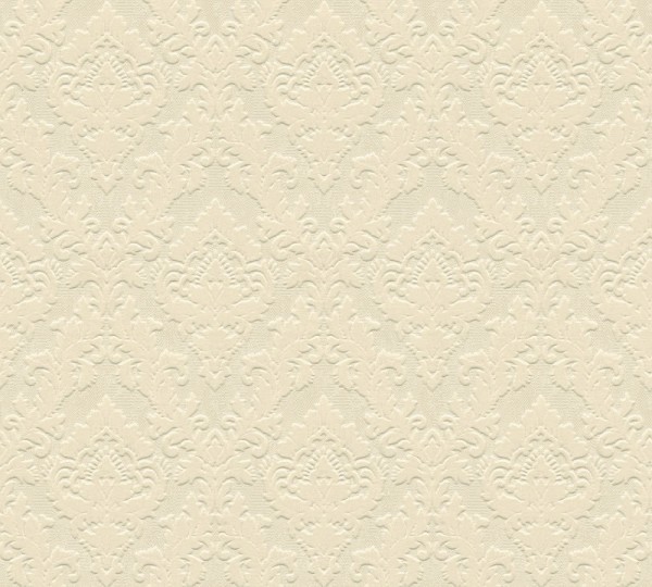 33582-1, 335821 Velourtapete Castello AS Creation elfenbein Ornamente klein