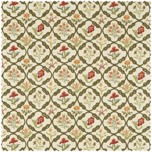 Dekostoff Fadenschlingen creme MEWF237309