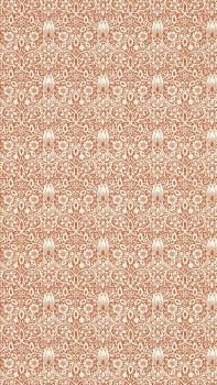 Tapete wildes Blumenmuster rot MEWW217196
