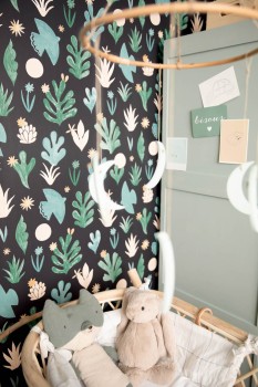 Preview: Black green non-woven wallpaper artistic look Caselio - Imagination IMG102177192 Preview: Black green non-woven wallpaper artistic look Caselio - Imagination IMG102177192