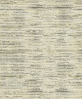 Narrow stripes wallpaper cream and black Malibu Rasch Textil 101433