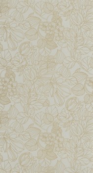 Graue Tapete Blätter und Blumen Casadeco - 1930 Texdecor MNCT85727131