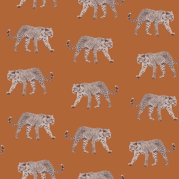 Tiertapete Muster orange Paradise 139178