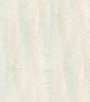 grüne und altrosa Wellen beige Vliestapete Rasch Tapetenwechsel 2 651522