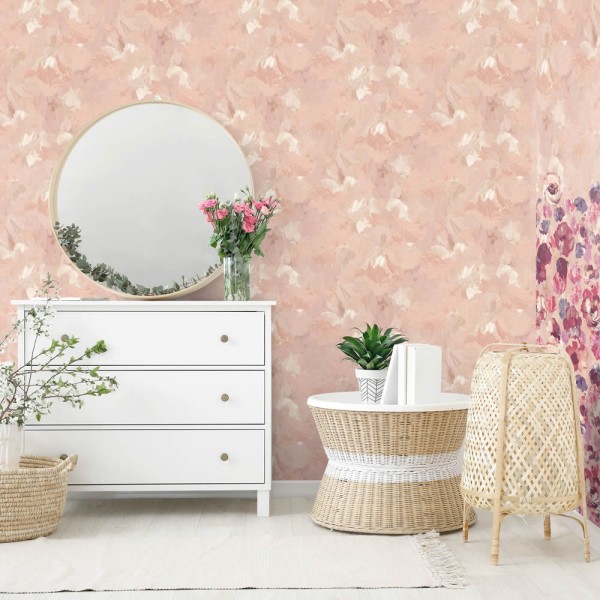 With gloss pigments rose non-woven wallpaper Julie Feels Home Hohenberger 26912-HTM