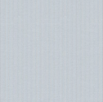 Musterstück Streifen Vliestapete Blau-Weiß