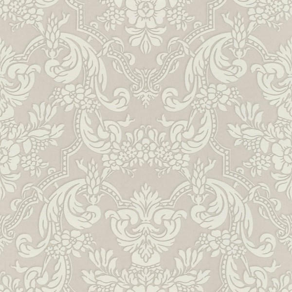 gray vinyl wallpaper baroque design Trianon 13 Rasch 570625