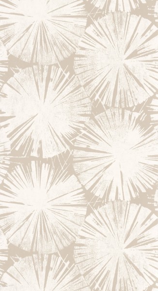 Seerose Beige Vliestapete Casadeco - Ginkgo Texdecor GINK86221313