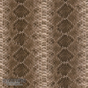 Rasch African Queen 2 7-473810 Tabakbraun Schlangenhautoptik Tapete