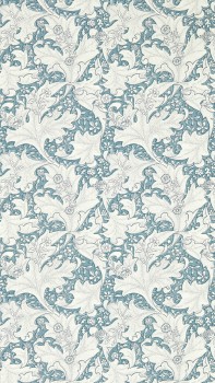 Vliestapete kleine Blumen und Pünktchen blau MEWW217187