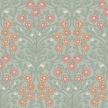 Blumenmuster floral hell grün Ekbacka 014017