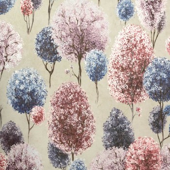 Colorful linden purple non-woven wallpaper Julie Feels Home Hohenberger 26922-HTM