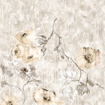 Fower tendrils mural peach twin wall Julie Feels Home Hohenberger 26964-HTM