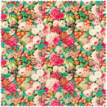 großzügiges Blumenmuster bunt Dekostoff Sanderson - One Sixty DOSF226868