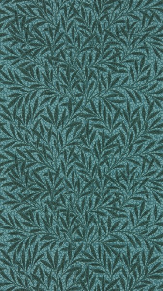 Tapete gebogene Laubzweige blau MEWW217183