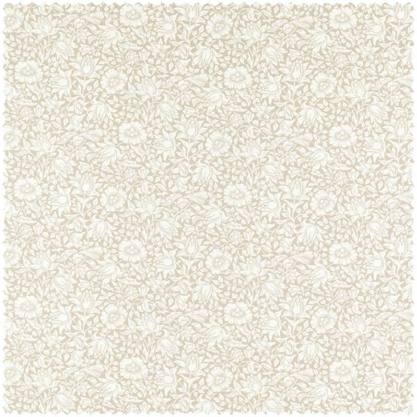 Dekostoff große Blüten und Blattranken beige MSIM226921