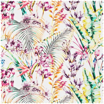 tropische Blumen und Blätter beige Dekostoff Sanderson Harlequin - Colour 1 HAMA120351