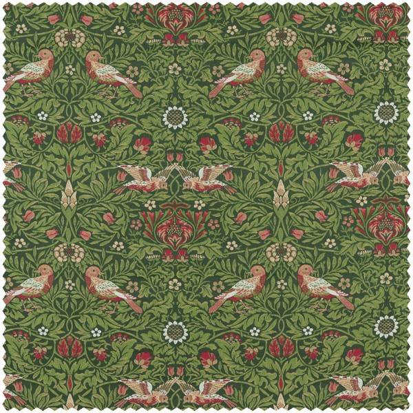 Dekostoff Blumen und Blätter grün MEWF237311