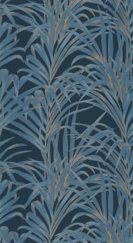 Dark blue and light blue wallpaper natural look Casadeco - 1930 Texdecor MNCT28926327