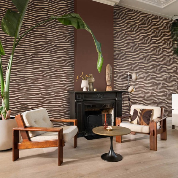 Vliestapete Zebrafell afrikanisch braun 751741