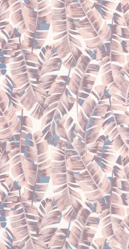 Landhaus Weiß pastellrosa Vliestapete Casadeco - Botanica Texdecor BOTA85944167