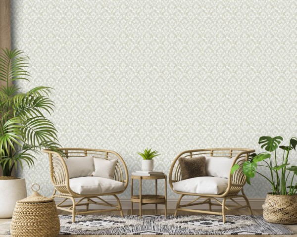 Kachelnoptik Vliestapete sandbeige Azulejo Hohenberger 26861