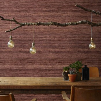 Horizontale Blattstruktur Rot Vliestapete Feel Hohenberger 64940-HTM