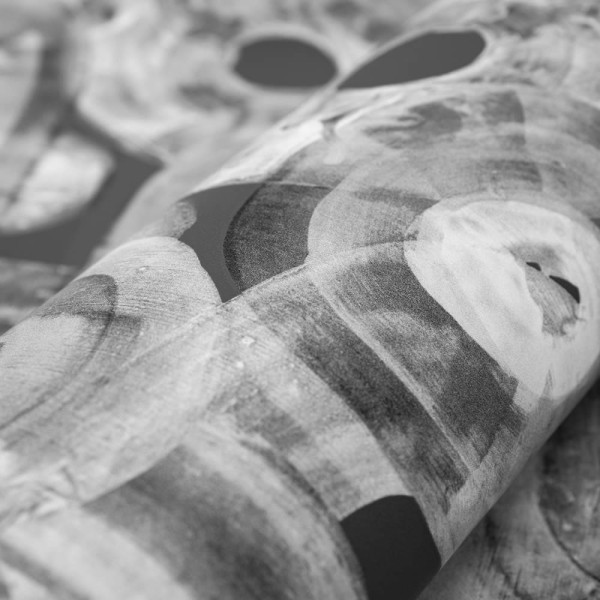 Painted circles dark gray non-woven wallpaper Salt Hohenberger 65324-HTM