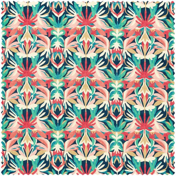 flowers and leaf shapes black furnishing fabric Sanderson Harlequin - Color 1 HTEF120997