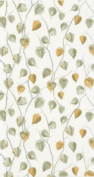 Lantern Like Berries White Wallpaper Casadeco - Ginkgo Texdecor GINK86217107