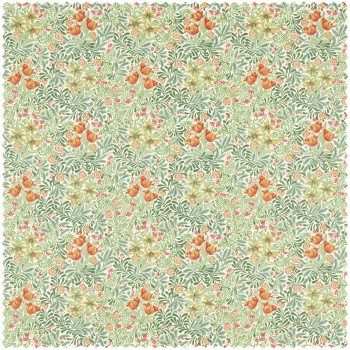 Dekostoff zartes Blattmuster beige MEWF227028
