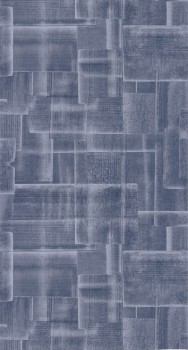 Stoffoptik Vliestapete blau Casadeco - Ginkgo Texdecor GINK86236525