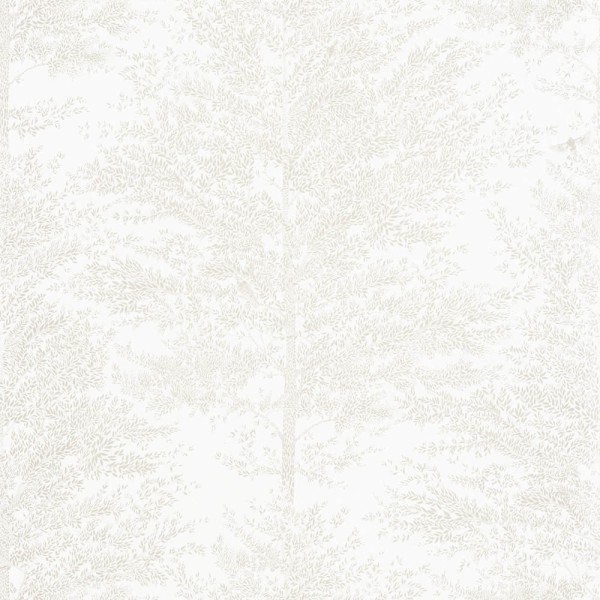 White wallpaper deciduous trees Caselio - La Foret Texdecor FRT101800021