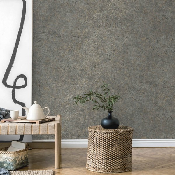 non-woven wallpaper marbled pattern gray 026754