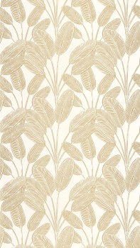 Feine goldene Linien weiß Vliestapete Caselio - Moonlight 2 Texdecor MLGT104320247