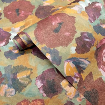 Preview: Colorful large flowers non-woven wallpaper ocher Julie Feels Home Hohenberger 26902-HTM Preview: Colorful large flowers non-woven wallpaper ocher Julie Feels Home Hohenberger 26902-HTM