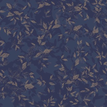 Blaue Tapete Blattmuster Texdecor JDSP85206501
