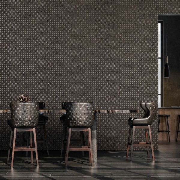 Dark brown non-woven wallpaper graphic pattern Urban Classics Hohenberger 30050-HTM